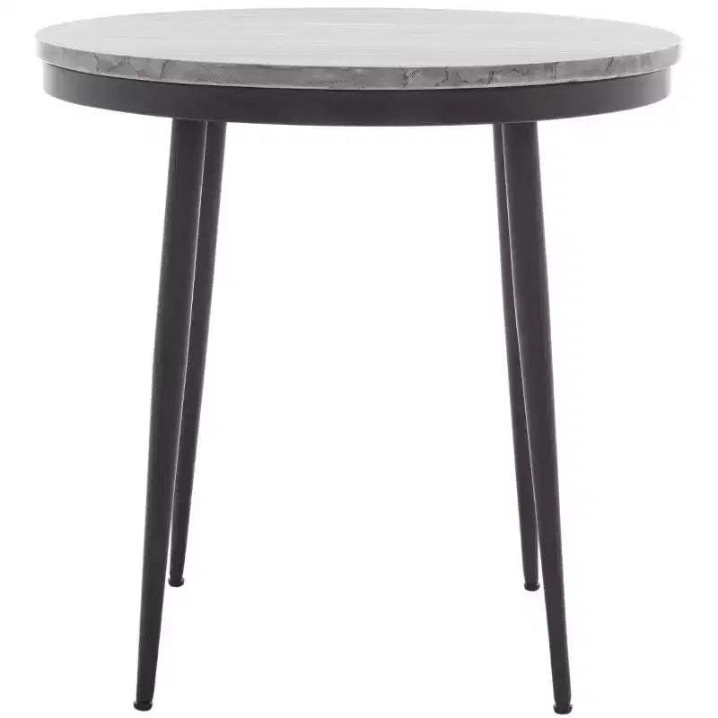 Nylah Marble Side Table - ACC3716 - Grey Marble/Black - Safavieh