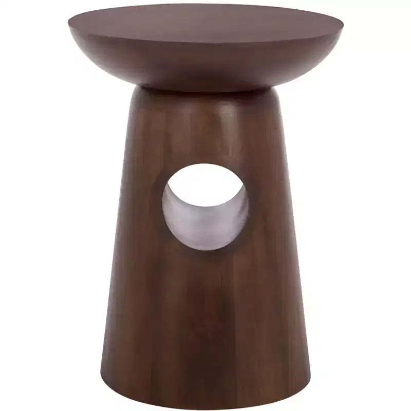 Zenon Round Accent Table - ACC3260 - Dark Brown - Safavieh