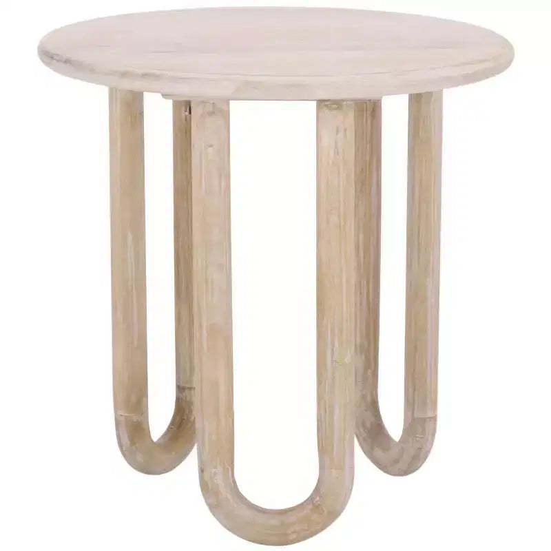 Jazmin Round Accent Table - ACC3264 - Natural Wash - Safavieh