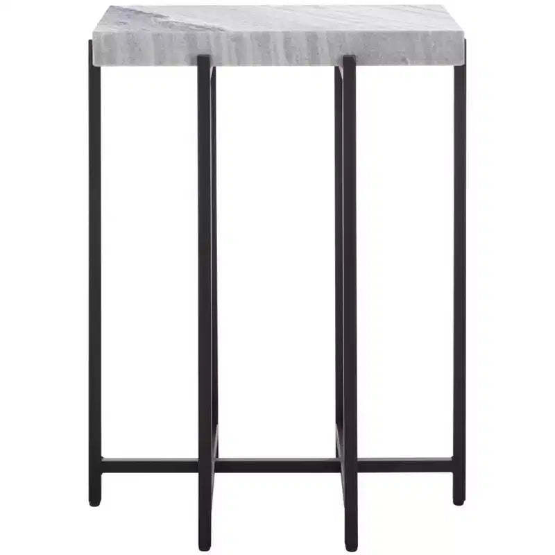 Aloha Marble Side Table - ACC3748 - Grey/Black - Safavieh
