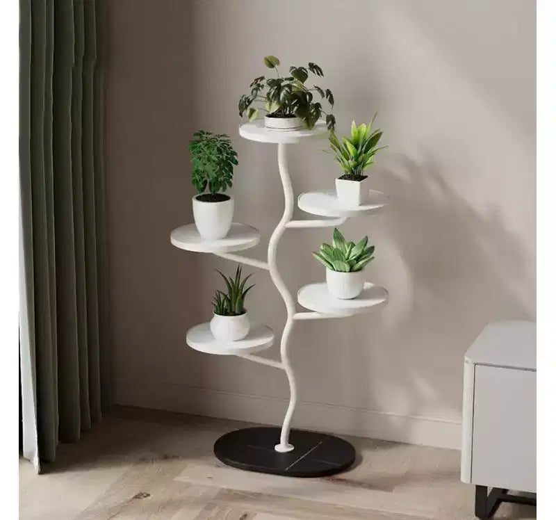 1 Set Multi-Layer Plant Stand, Iron Art, Indoor Outdoor Flower Pot Rack,