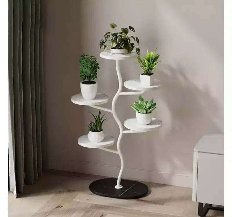 1 Set Multi-Layer Plant Stand, Iron Art, Indoor Outdoor Flower Pot Rack,