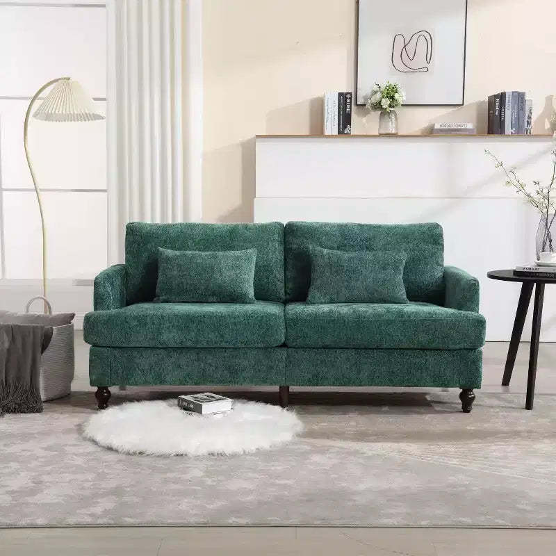 TUYOHW 68.9 Inch Modern Chenille Loveseat Sofa,2 Seater Sofa with Removable Seat Cushion for Living Room,Apartment,Bedroom