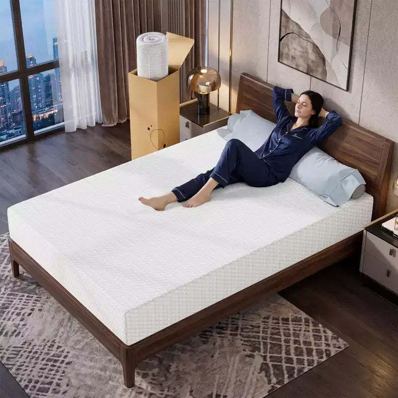 EHMKNP 12 inch Queen Sizes Mattress for Adult Teenager Single, Cooling Memory Foam Mattress,Removable Washable Cover, Medium Firm