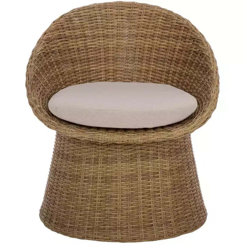 Drew Swivel Chair Indoor/Outdoor - PAT7543 - Natural/Taupe - Safavieh