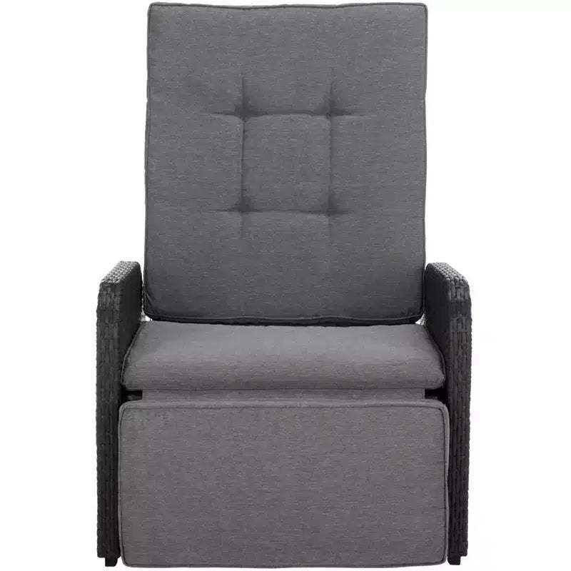 Millman Recliner Chair Indoor/Outdoor - PAT6906 - Black/Grey - Safavieh