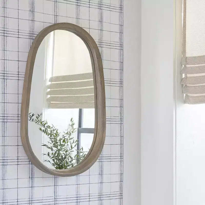 Signature Design by Ashley Aarilynn Wall Accent Mirror with Antique Brown Wood Frame
