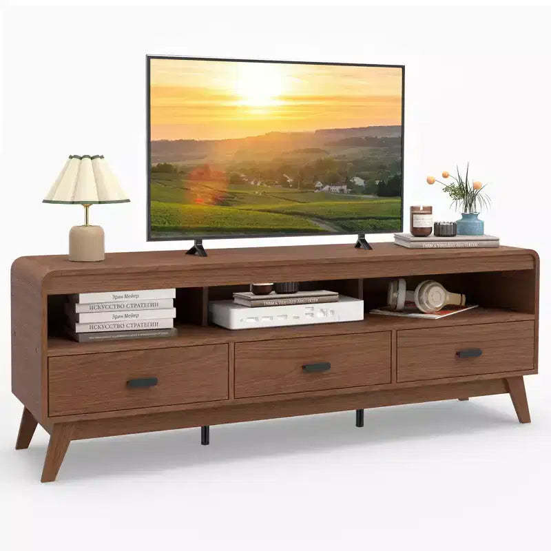 Costway TV Stand for TVs up to 70'' Mid Century Modern Entertainment Center TV Cabinet