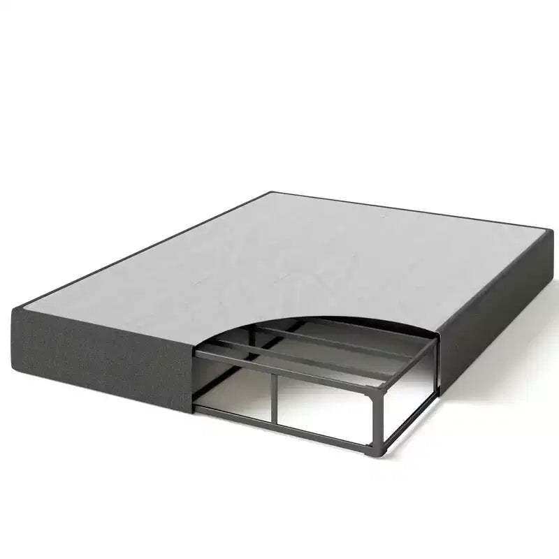 Zinus 9 Inch WonderBox(TM) Smart Box Spring, Quick Assembly Mattress Foundation, Durable Metal Frame, King, Grey