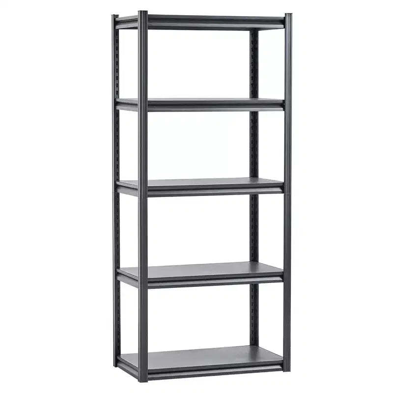 VEVOR Storage Shelves, 2000lbs, 5Tier Garage Storage Shelving, 18 Dx32 Wx72 H Adjustable Metal Shelves for Garage Shelves Utility Rack Shelf,Black