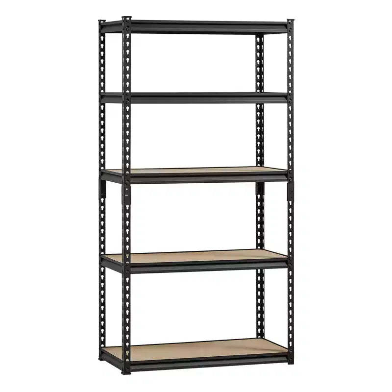 VEVOR Storage Shelves, 2000lbs, 5Tier Garage Storage Shelving, 16Dx32Wx62.8H Adjustable Metal Shelves for Garage Shelves Utility Rack Shelf, Black