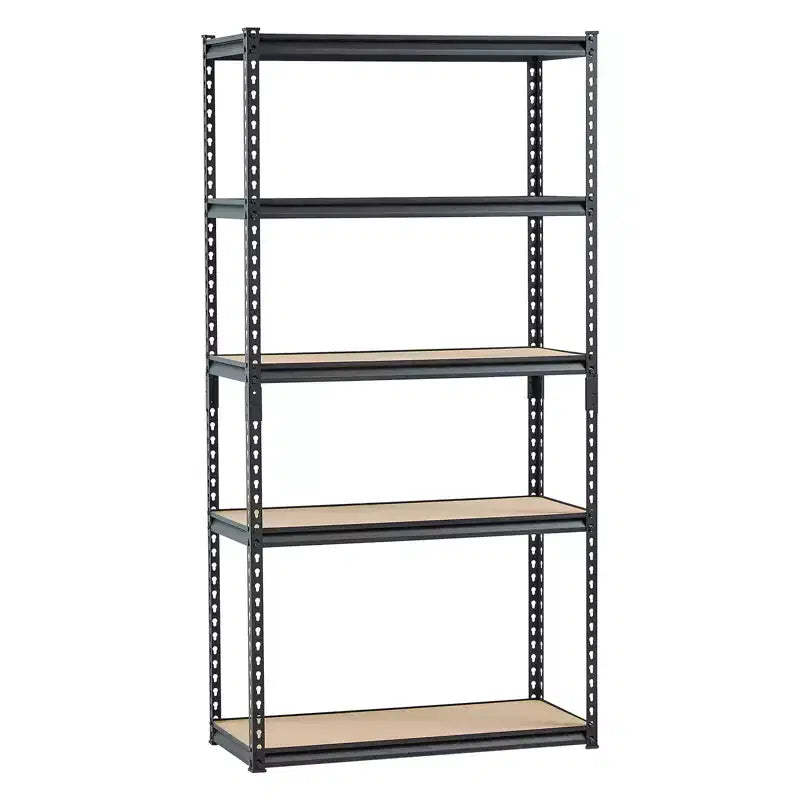 VEVOR Storage Shelves, 2000 lbs, 5 Tier Garage Storage Shelving, 16Dx36Wx71.4H Adjustable Metal Shelves for Garage Shelves Utility Rack Shelf,Black