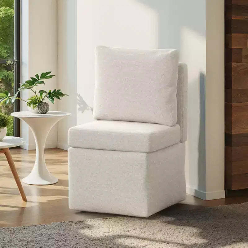 GDFStudio Irena Modern Corduroy Upholstered Storage Accent Chair with Thick Cushions