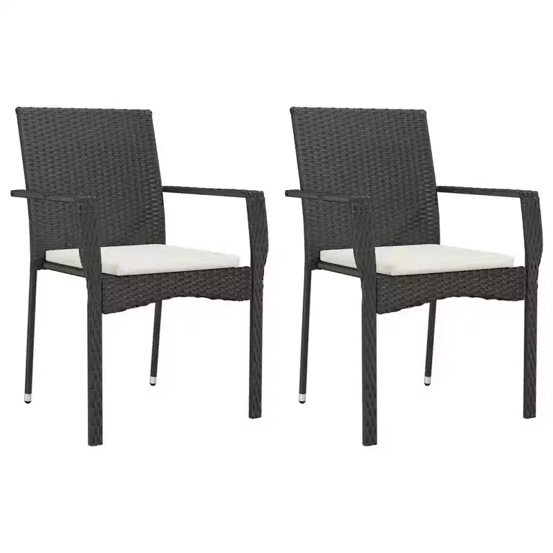 vidaXL Chic Outdoor Dining Chairs with Cushions