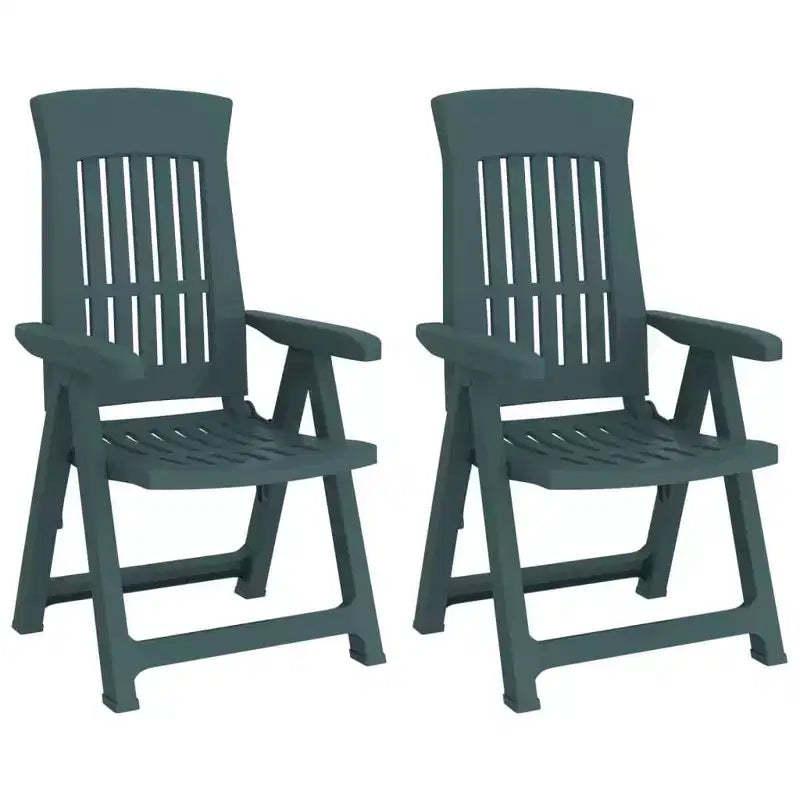 vidaXL Outdoor Reclining Chairs - Lightweight and Adjustable 2 pcs