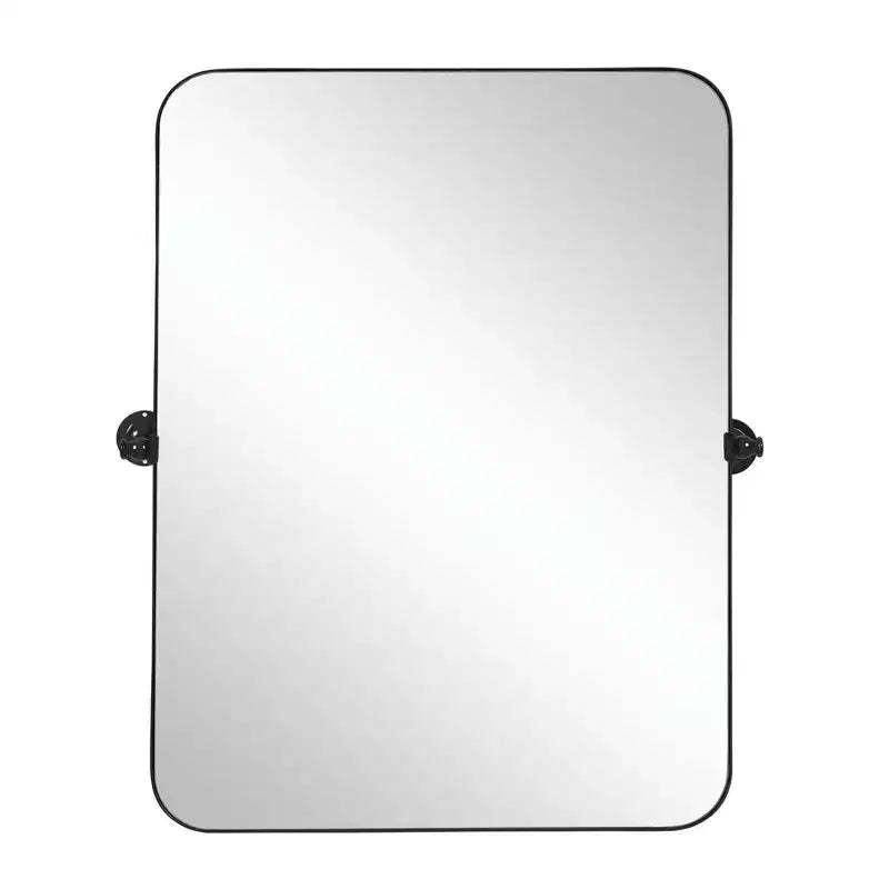 HomeRoots 36 Black Metal Tilting Framed Accent Mirror
