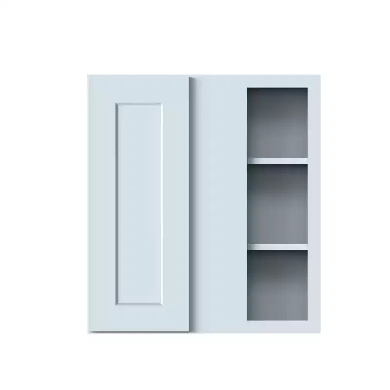 CASAINC 27 W x 30 H x 12 D Shaker Base Kitchen Cabinet, Solid Wood Frame, Water-Based Low-VOC Paint, Soft-Close, RTA, Dove Gray