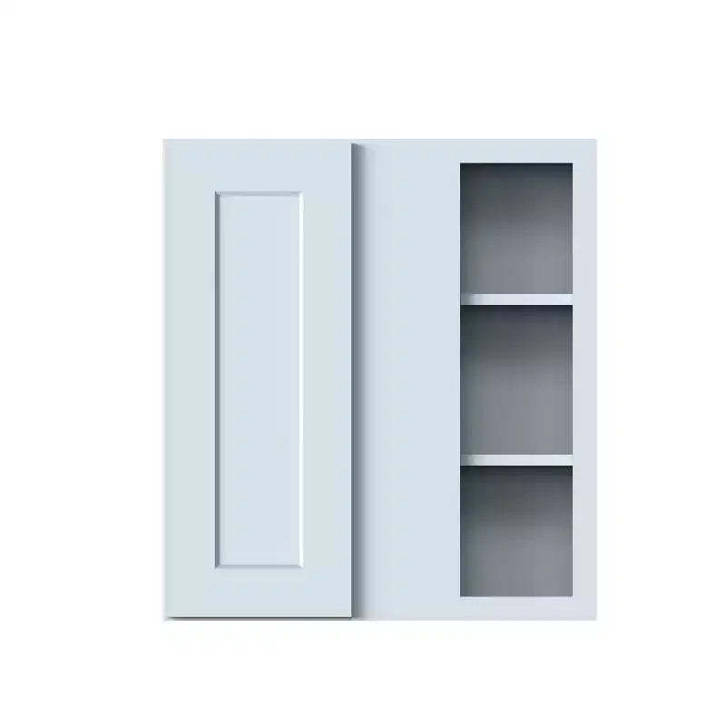 CASAINC 27 W x 30 H x 12 D Shaker Base Kitchen Cabinet, Solid Wood Frame, Water-Based Low-VOC Paint, Soft-Close, RTA, Dove Gray