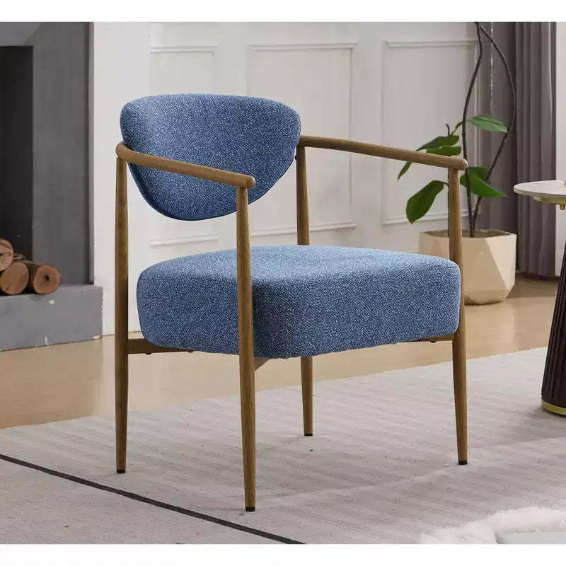 MAYEERTY Modern Dining Chair, Padded Upholstered Accent Chair with Metal Frame, Chair for Living Room Bedroom, Dining Room, Home Office