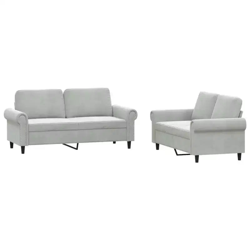 3 Piece Sofa Set with Cushions in Multiple Colors