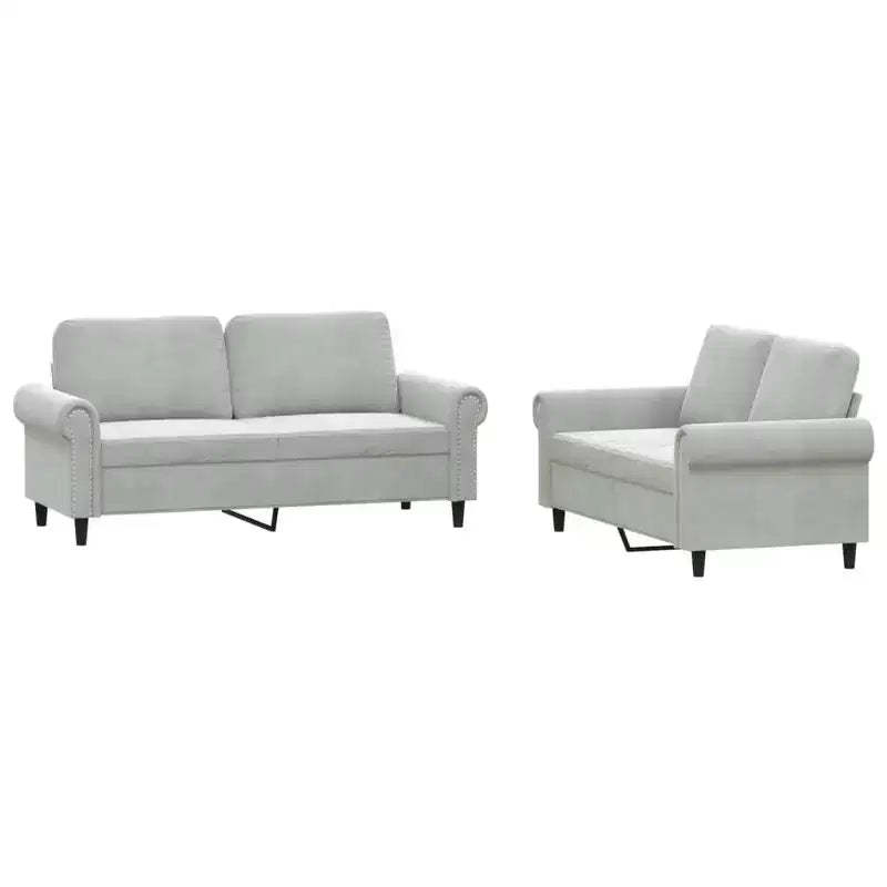 3 Piece Sofa Set with Cushions in Multiple Colors