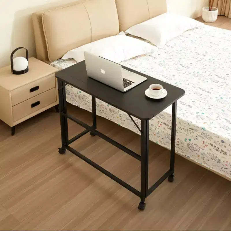 Folding Desk Small Foldable Desk for Small Space, 31.5 Inches Writing Computer Desk in Study, Home Office Foldable Office Desk for Bedroom, black