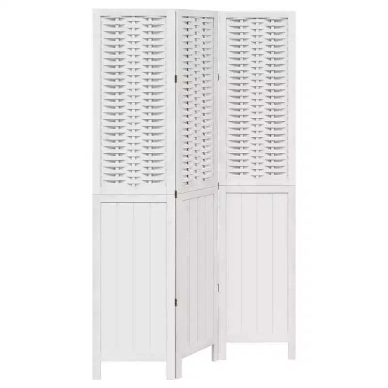 vidaXL Room Divider Privacy Screen Living Room Solid Wood Paulownia