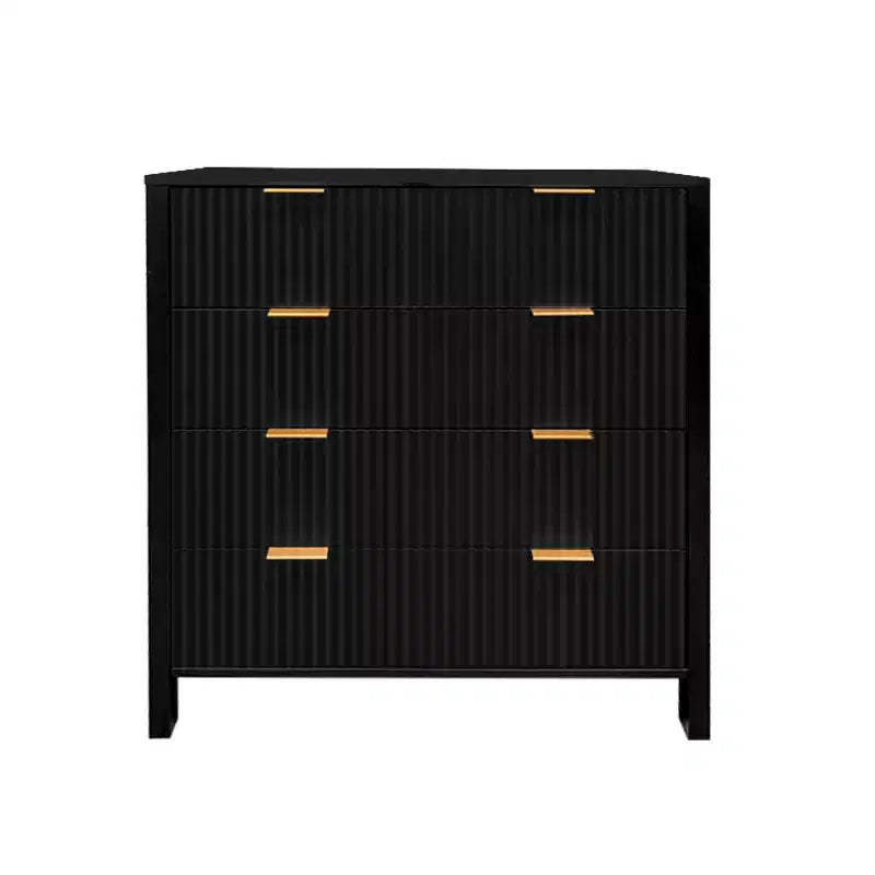 Dresser for Bedroom, 4-Drawer Farmhouse Solid Wood Dresser, Vintage Storage Chest with Tapered Legs