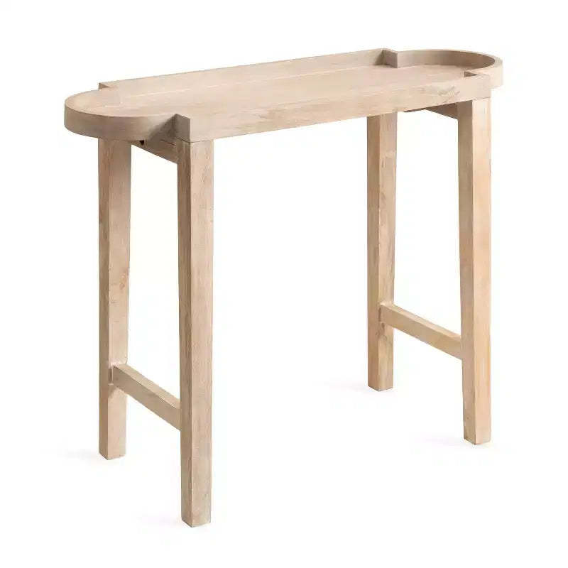 Kate and Laurel Jovie Wood Console Table, 38x14x30, Natural
