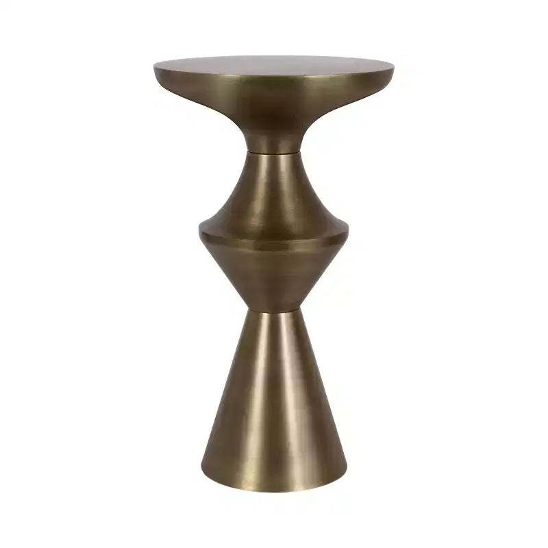 Kate and Laurel Zavalia Metal Side Table, 13x13x22, Gold