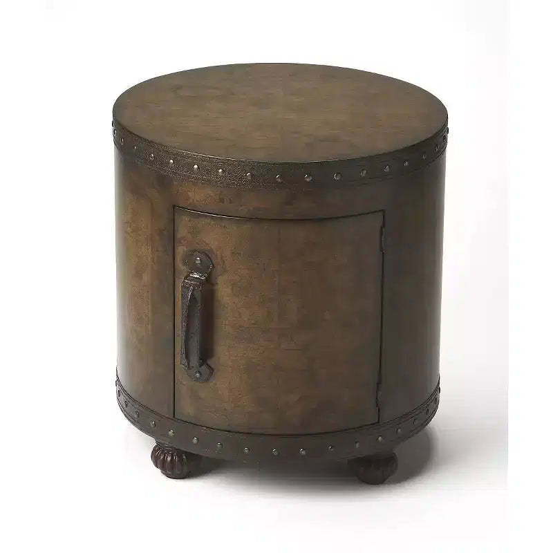HomeRoots 20 Brown Wood Round Coffee Table