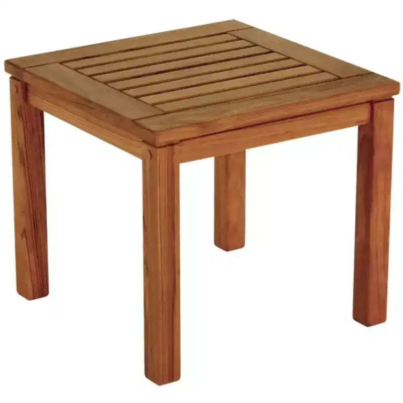 HomeRoots 18 Brown Solid Wood Square End Table