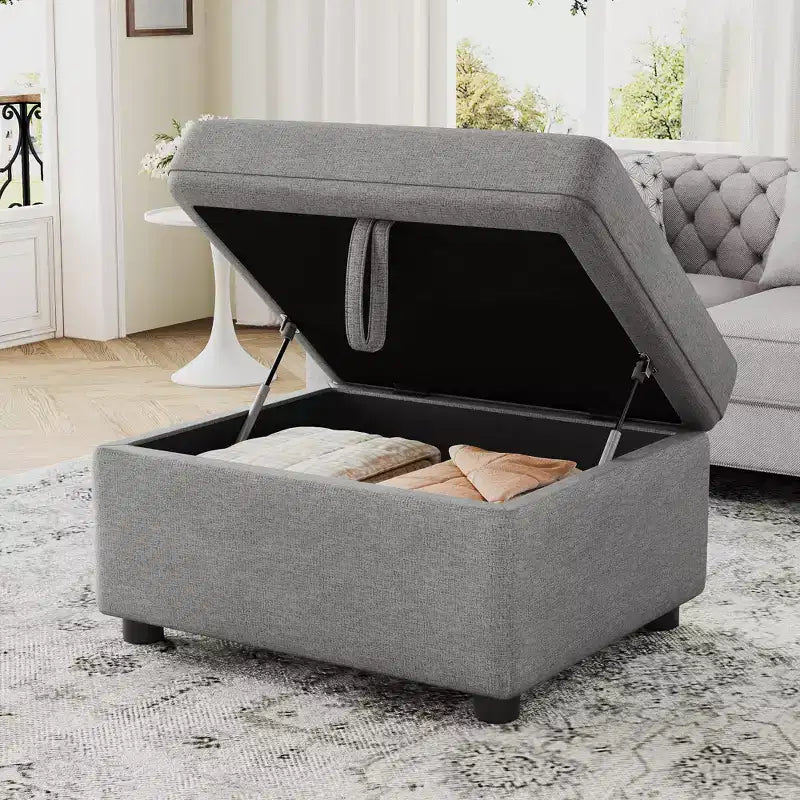 GDFStudio Frank 26.6 Movable Storage Ottoman