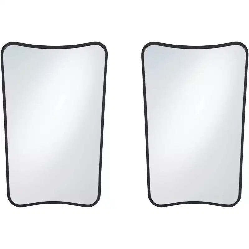 Uttermost Segundo Black Metal 22 x 34 Wall Mirrors Set of 2