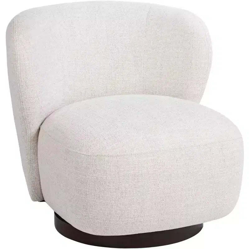 Studio 55D Pomona Off-White 30 Wide Nathan Wheat Occasional Swivel Chair
