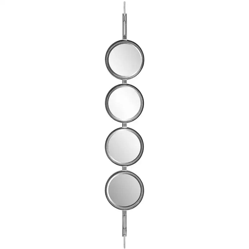 Uttermost Button Silver Leaf 10 x 60 Wall Mirror