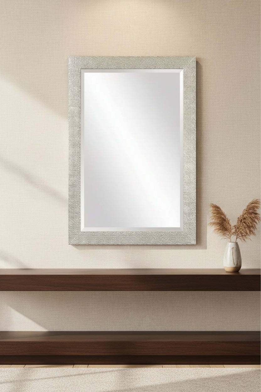 Uttermost Porcius Antiqued Silver 29 x 41 Wall Mirror