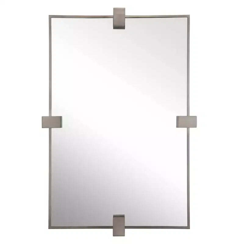 Uttermost Bateau Brushed Gun 25 1/4 x 37 1/4 Wall Mirror