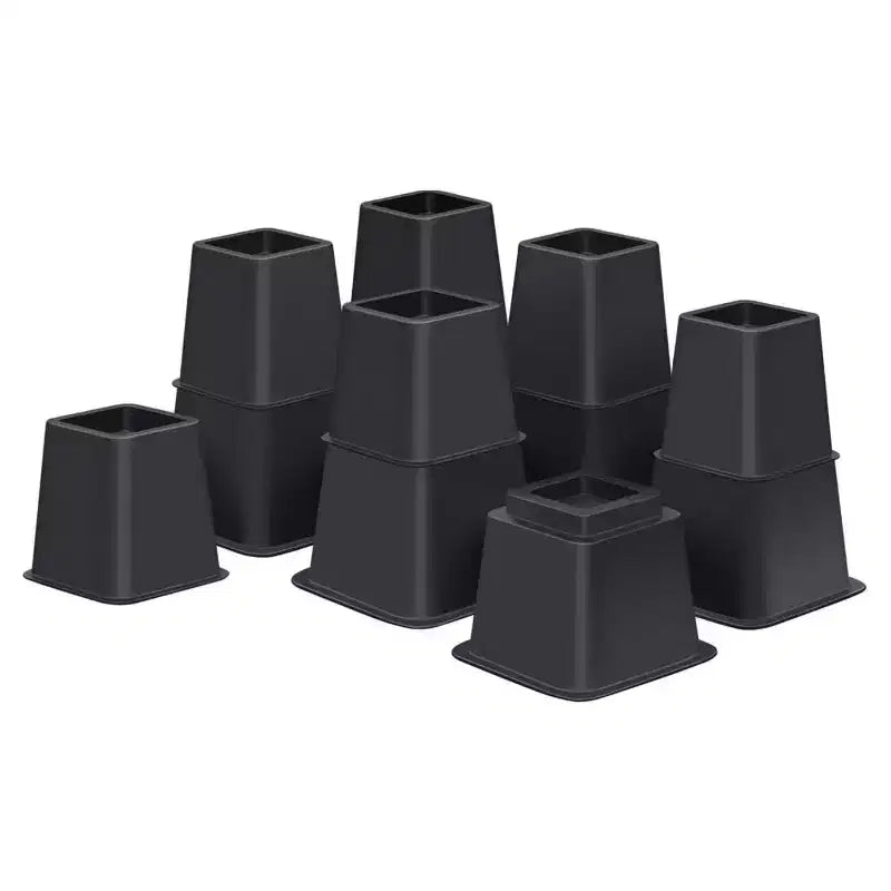 Home Collection 6Pcs Heavy Duty Adjustable Bed Risers 8