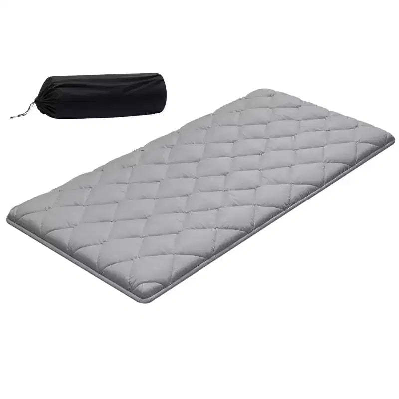 VEVOR Japanese Tatami Mat, Twin Size Foldable Japanese Tatami Mattress, Futon Mattress with Storage Bag, 9-Layer Floor Mat, 80 x 39 x 2.5 in, Gray