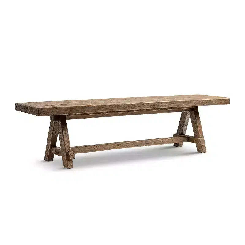 Jennifer Taylor Home Hawthorne 72 Reclaimed Elm Trestle Dining Bench