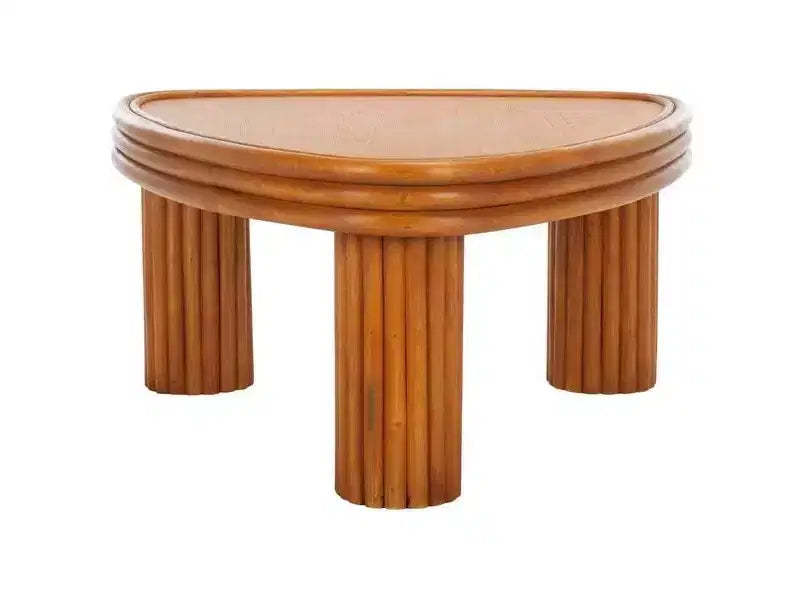 Bayard Rattan Triangle Coffe Table - CWK3009 - Natural - Safavieh Couture