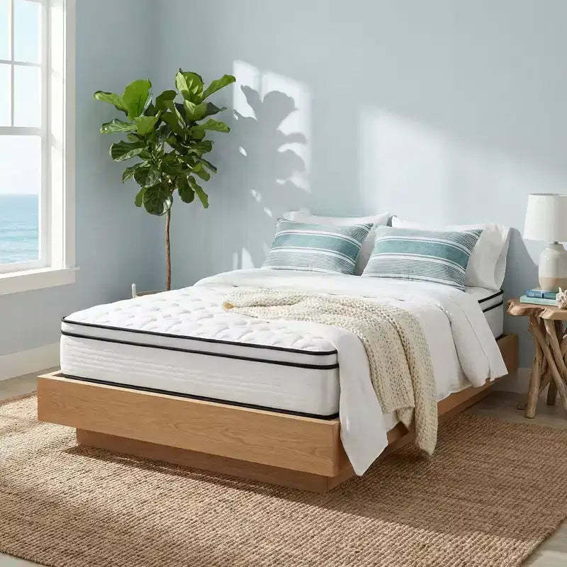 Atlas Mattress 10 Twin Innerspring Mattress, Breathable Cover, Medium Firmness