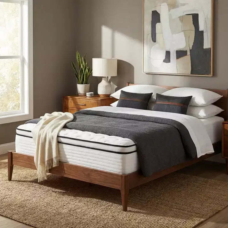 Atlas Mattress 12 Full Innerspring Mattress, Breathable Cover, Medium Firmness