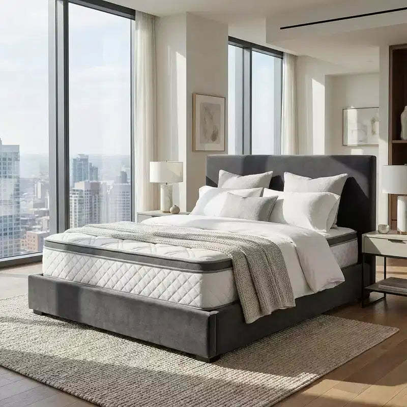 Atlas Mattress 10 Queen Innerspring Mattress, Breathable Cover, Firm Firmness
