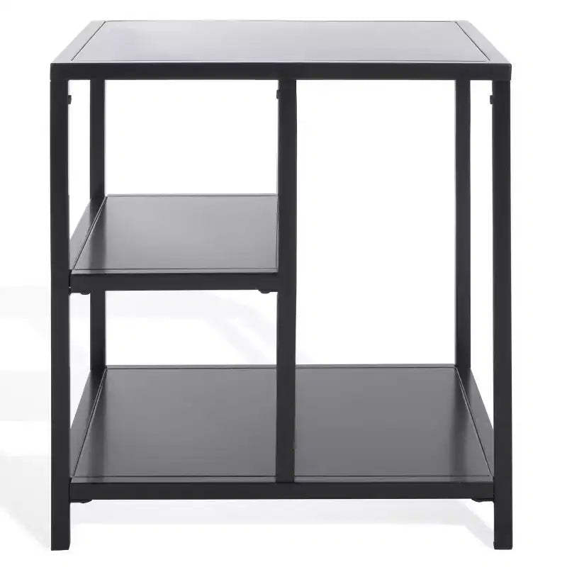 Hodge Metal 3 Shelf Accent Table - SFV9557 - Black - Safavieh Couture