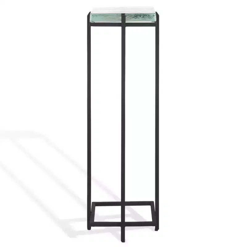 Giabelle Cast Glass Drink Table - SFV7905 - Black/Clear - Safavieh Couture