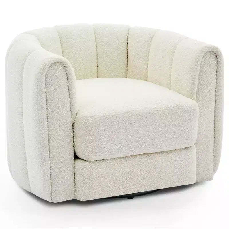 Modern Swivel Barrel Accent Chair, 360 Rotating, Comfortable Accent Chair, for Living Room, Bedroom, Office