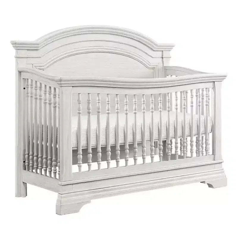 Westwood Baby | Olivia Arch Top Convertible Crib - Brushed White