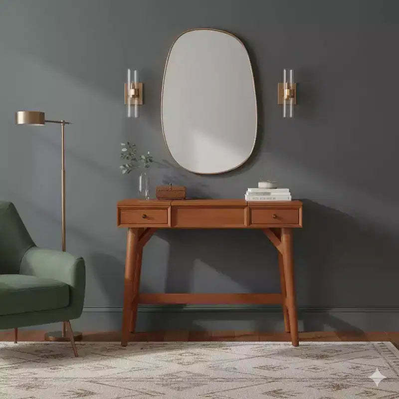 Flynn Bedroom Vanity, Chestnut
